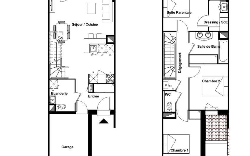 Villa T4 duplex Saint Orens