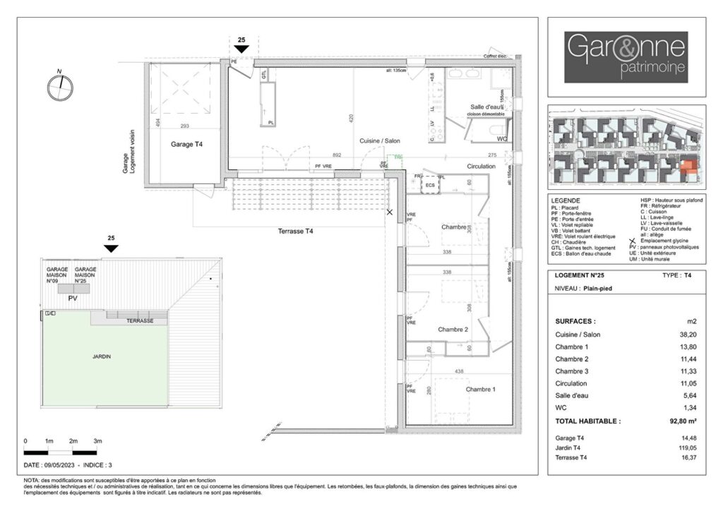 Maison 4 pièces de plain-pied à Pibrac