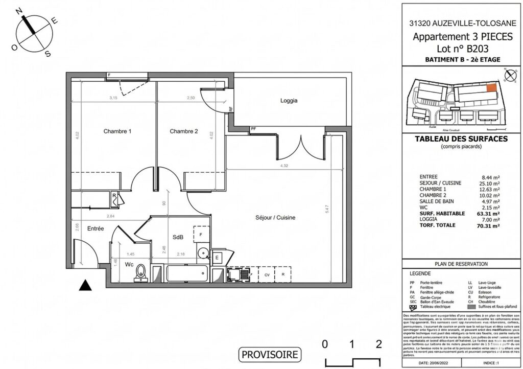 Appartement T3 – Auzeville Tolosane