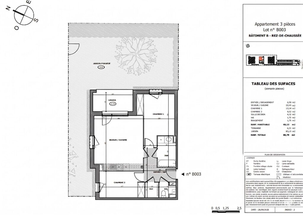 Appartement T3 avec grand jardin – quartier Lardenne