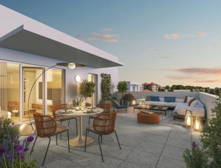 Exceptionnel T4 en Rooftop + grande terrasse – Colomiers