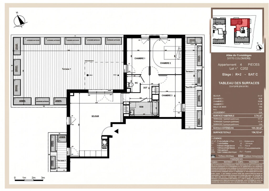 Exceptionnel T4 en Rooftop + grande terrasse – Colomiers