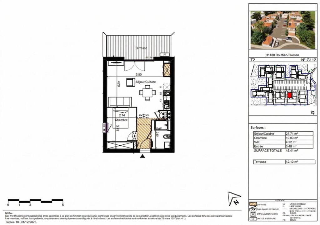 Appartement T2 avec grande Terrasse – Rouffiac Tolosan