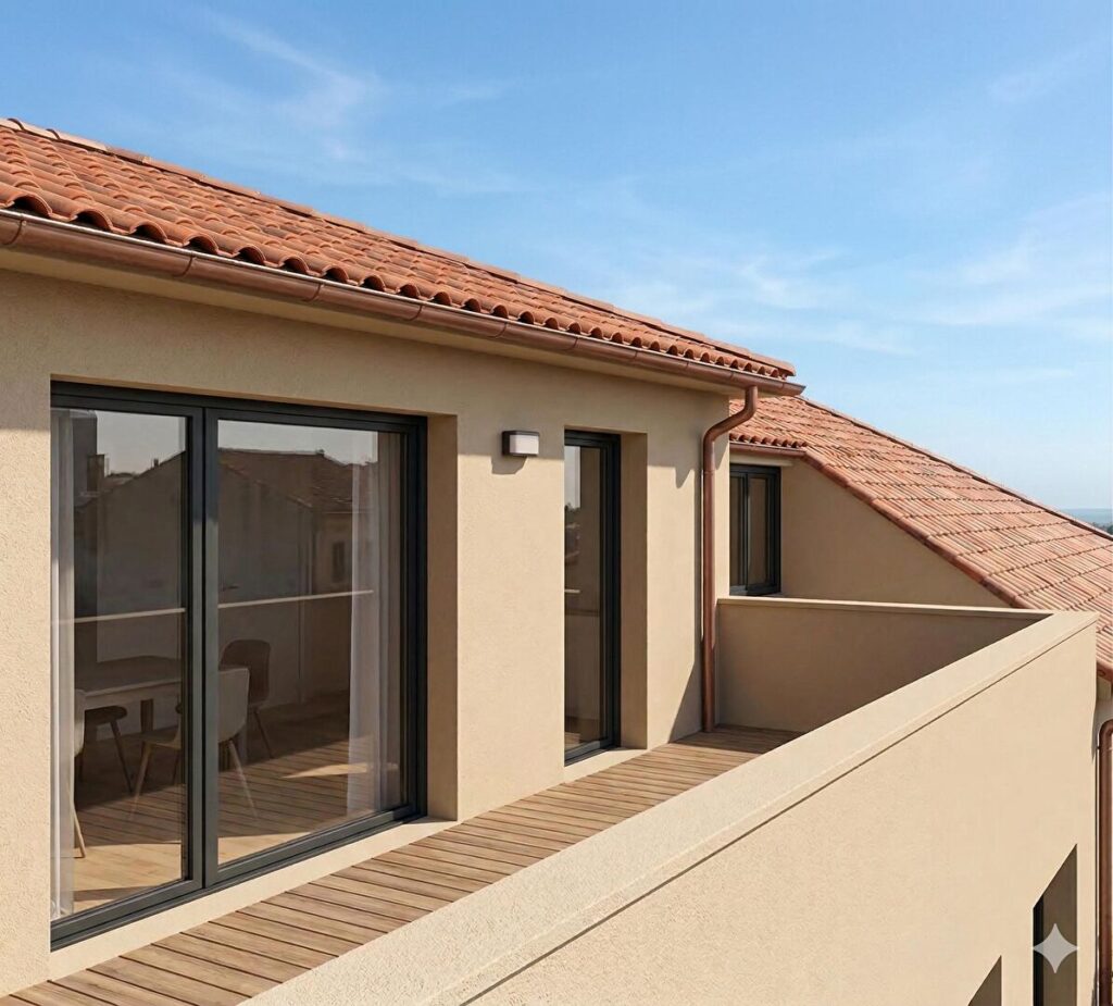 Appartement T4 en dernier étage avec grande terrasse – Tournefeuille