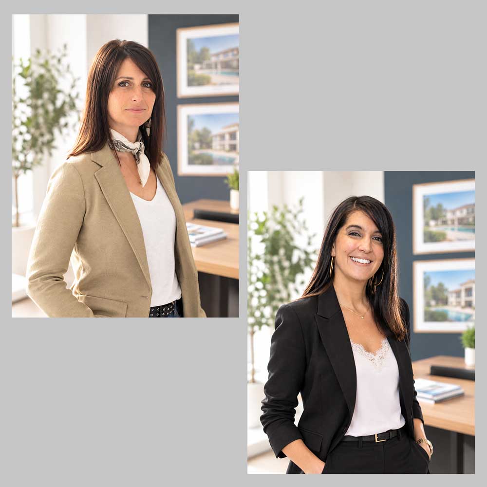 Delphine et Amanda sont les deux associées de l'agence immobilière Garonne & Patrimoine