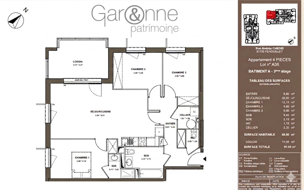 APPARTEMENT T4 à Fenouillet