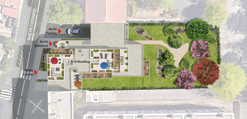 APPARTEMENT T4 +  Grande Terrasse – quartier Saint-Cyprien